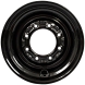 case 430 set of 4 titan wheels 16.5x8.25 - 4 3/8" offset 8x8 black for 10-16.5 tires