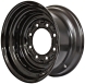 case 430 set of 4 titan wheels 16.5x8.25 - 4 3/8" offset 8x8 black for 10-16.5 tires