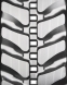 kubota kx080 set of 2 18" bridgestone extreme duty mx tread rubber tracks (450x81.5x76)