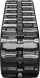 yanmar b158 set of 2 9" camso extreme duty hxd tread rubber tracks (230x72x41)