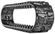 yanmar yb101vl set of 2 7" camso heavy duty block tread rubber tracks (180x72x39)