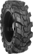 set of 4 33x12-20 (12x16.5) solid dura-flex skid steer tires with 8x8 rim