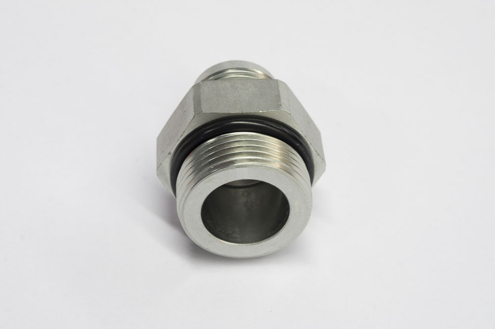 brush cutter, hydraulic hose fitting(fits 3/4" hose to direct acting relief block