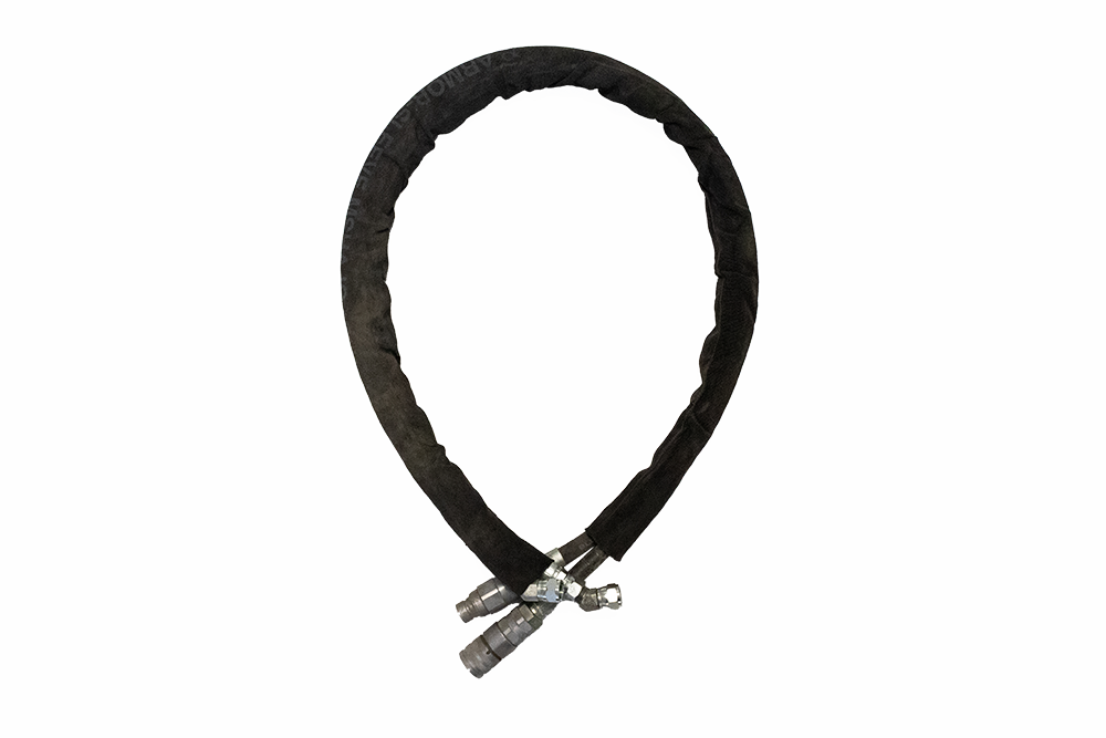 auger hoses mini series for hd series 2 with couplers 1/2" x 65" long