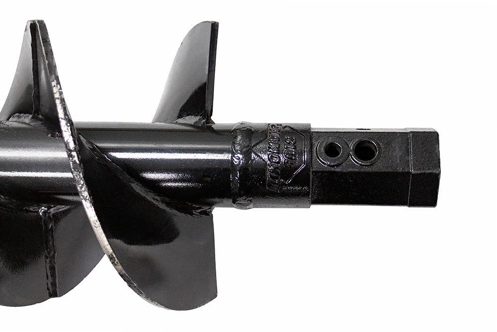 auger bit hd w/ cast head 12" diameter 2" hex collar