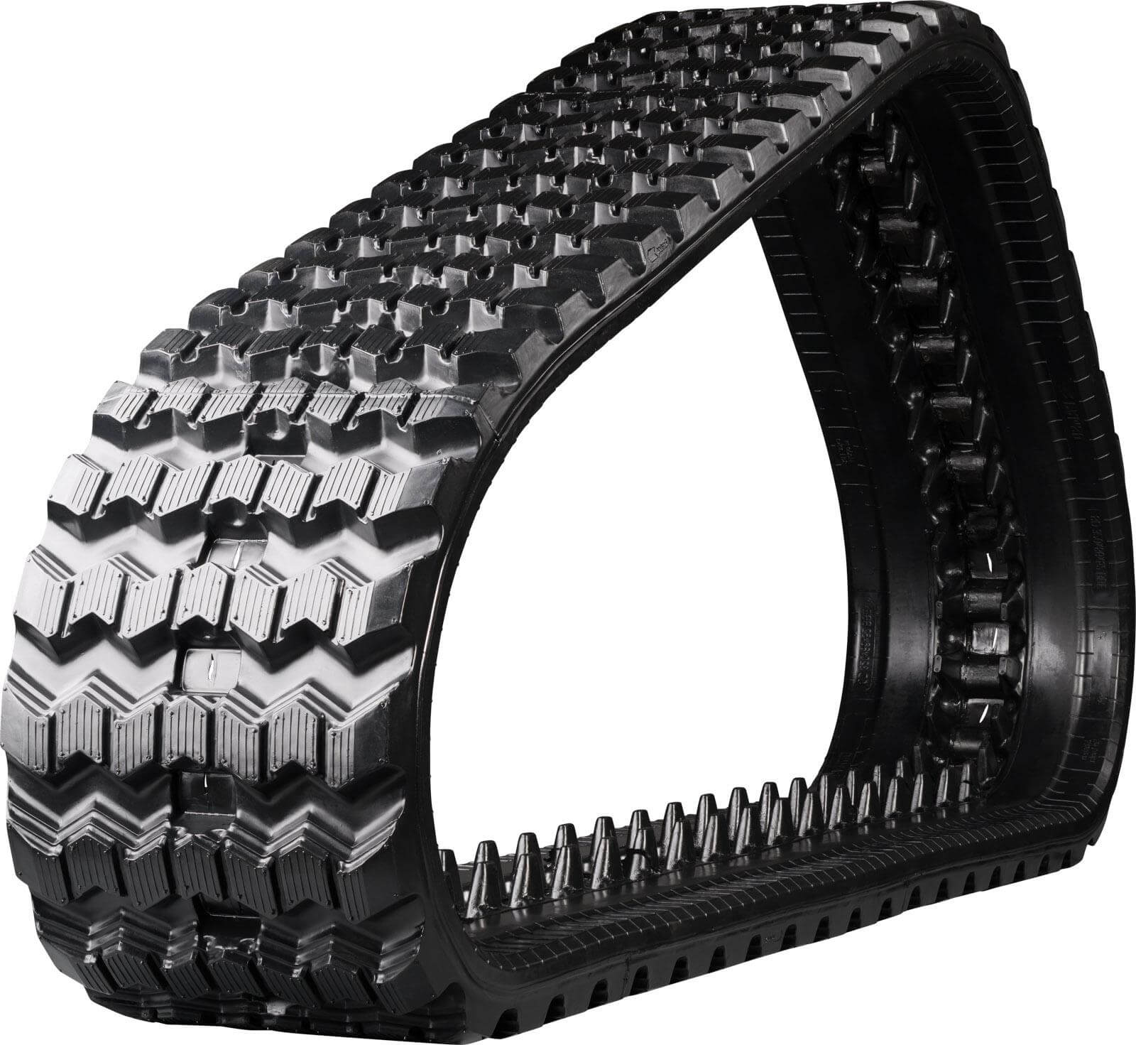 jcb 150t set of 2 13" camso heavy duty sawtooth tread rubber tracks (320x86bx48)