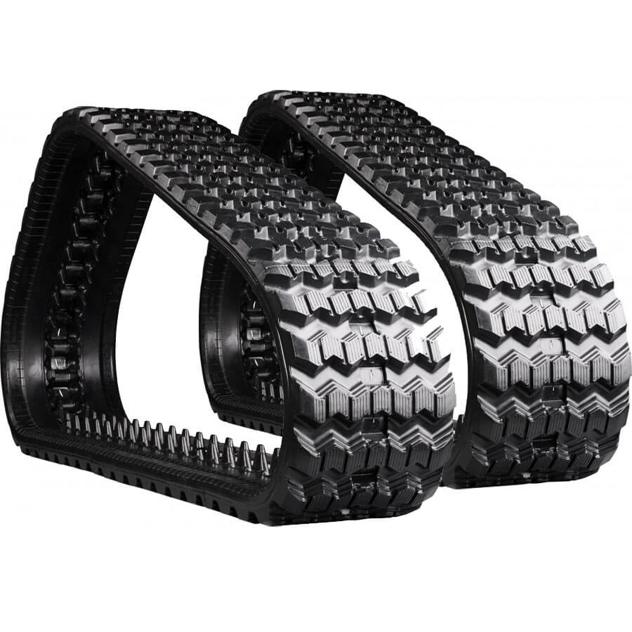 bobcat t595 set of 2 13" camso heavy duty sawtooth tread rubber tracks (320x86bx49)