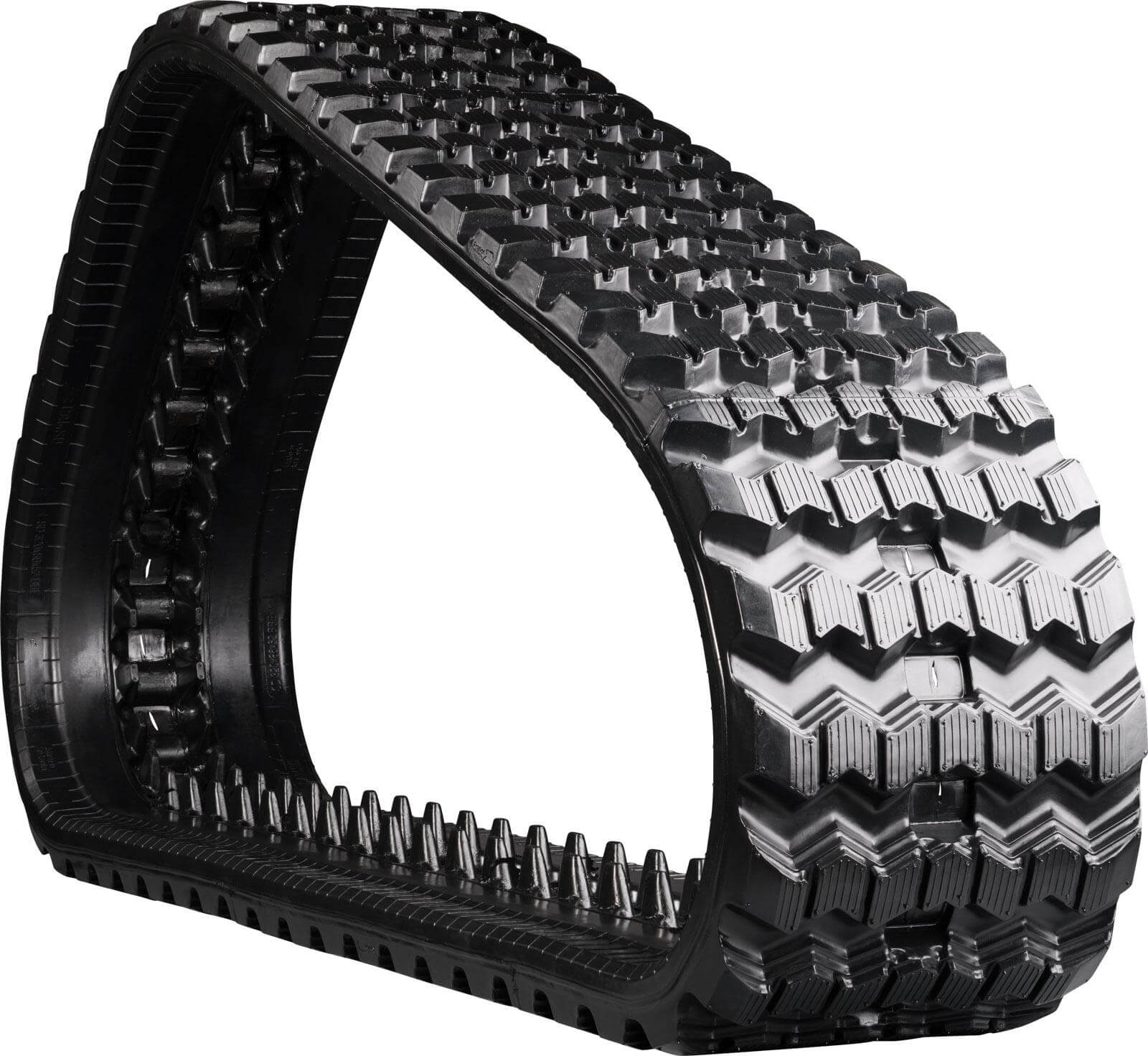 jcb 320teco set of 2 13" camso heavy duty sawtooth tread rubber tracks (320x86x56)