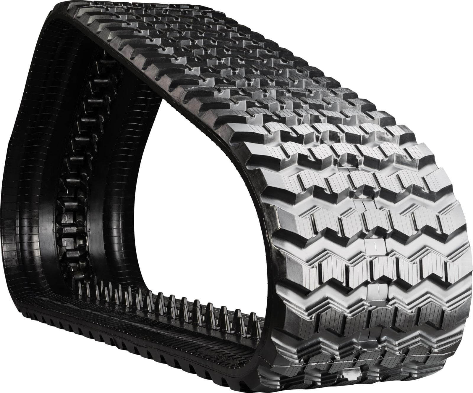 bobcat t550 set of 2 16" camso heavy duty sawtooth tread rubber tracks (400x86bx49)