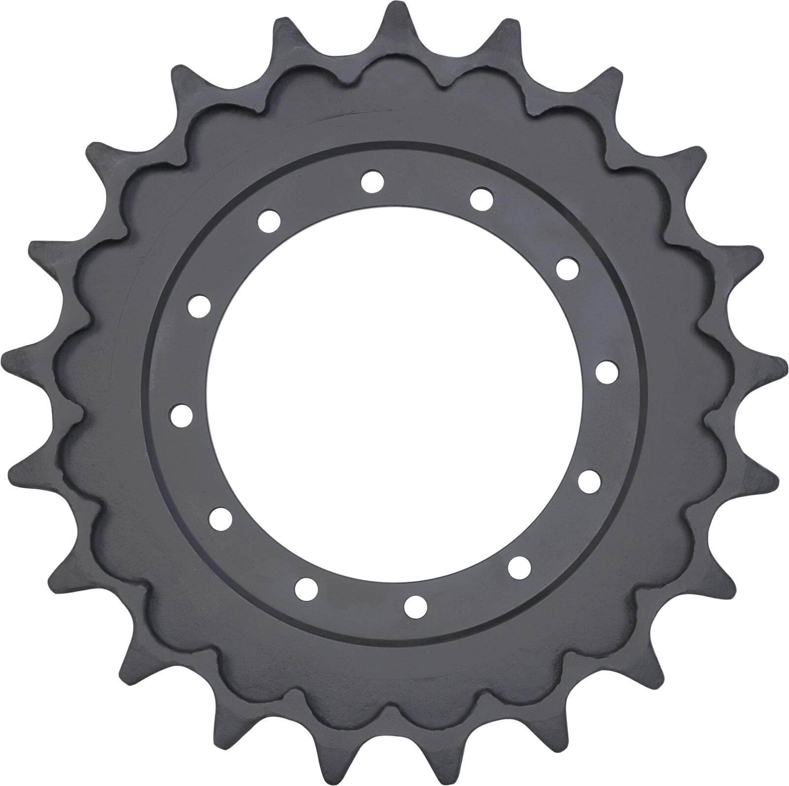 cat e70b track sprocket 25 teeth - 12 bolt hole