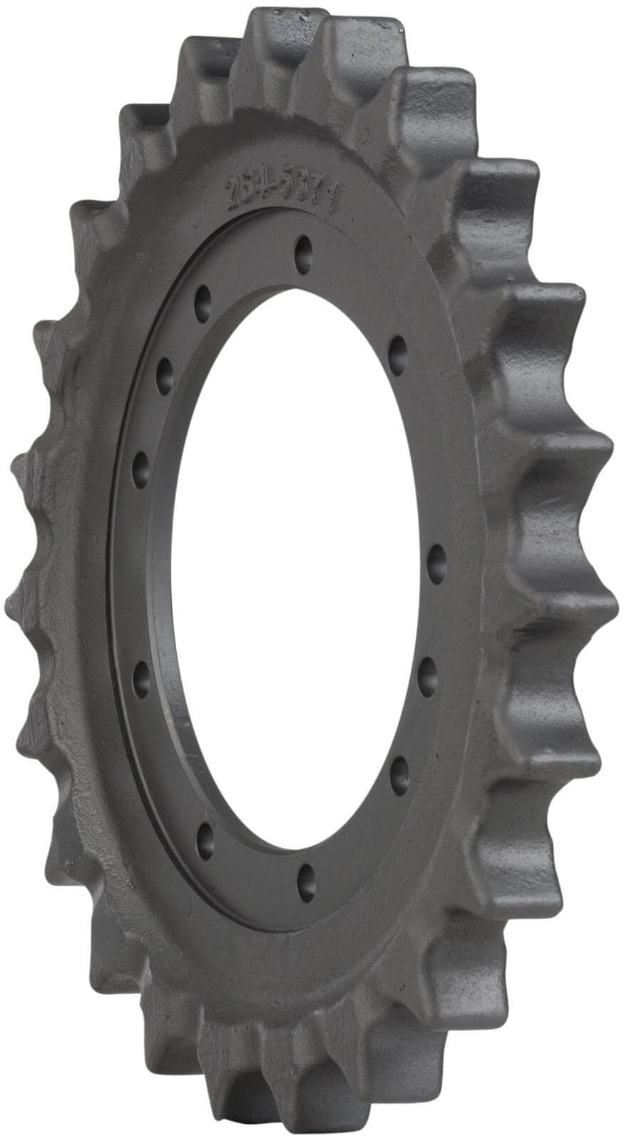 cat 304ecr track sprocket 23 teeth - 11 bolt hole