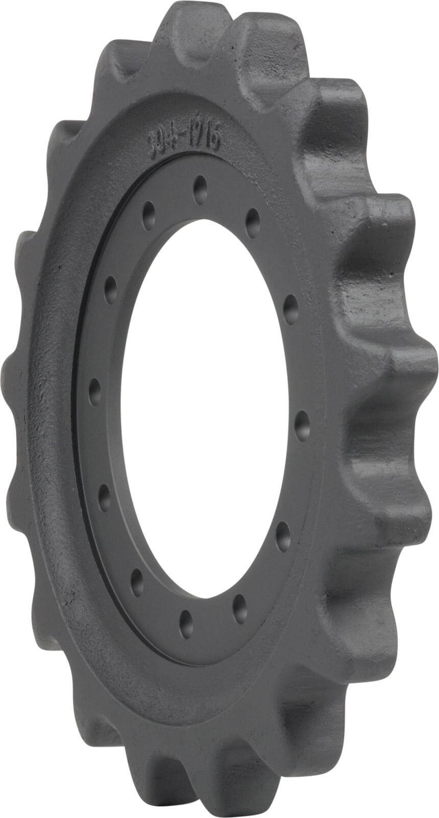 cat 299d2 track sprocket 17 teeth - 12 bolt hole