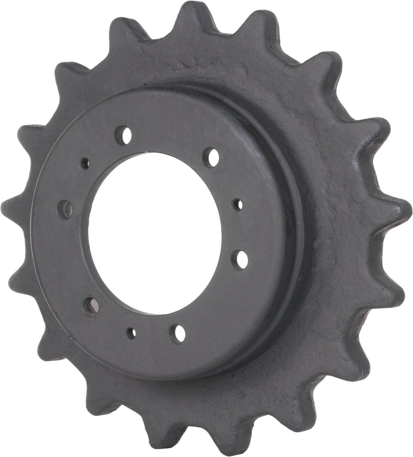 bobcat t250 track sprocket 17 teeth - 6 bolt hole (3" drive motor)