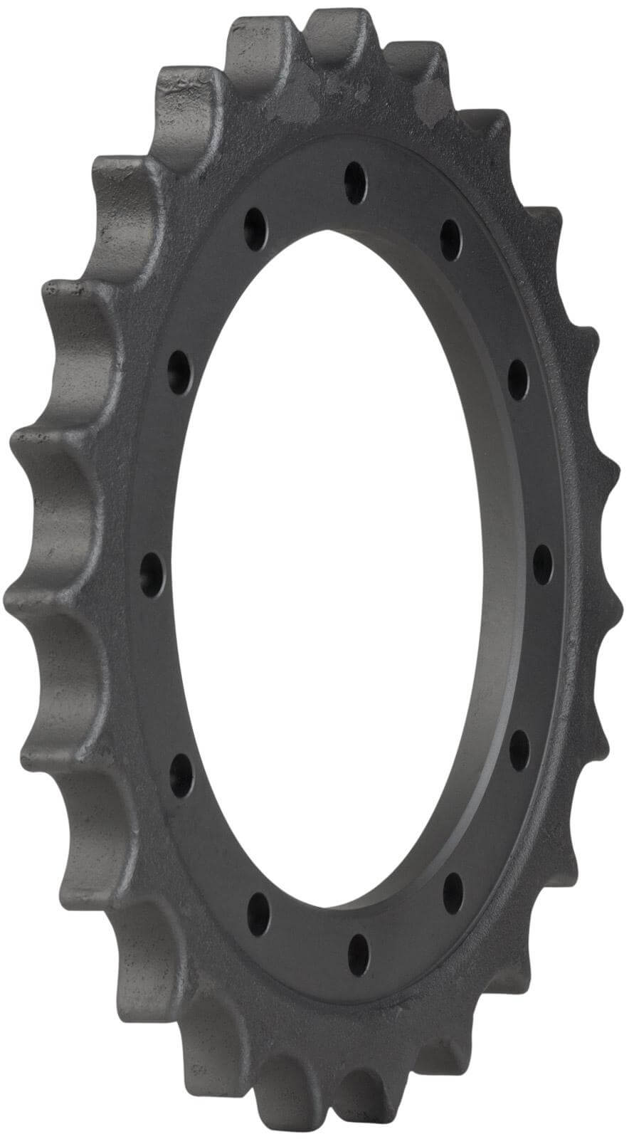 bobcat 430zhs track sprocket 23 teeth 12 bolt hole