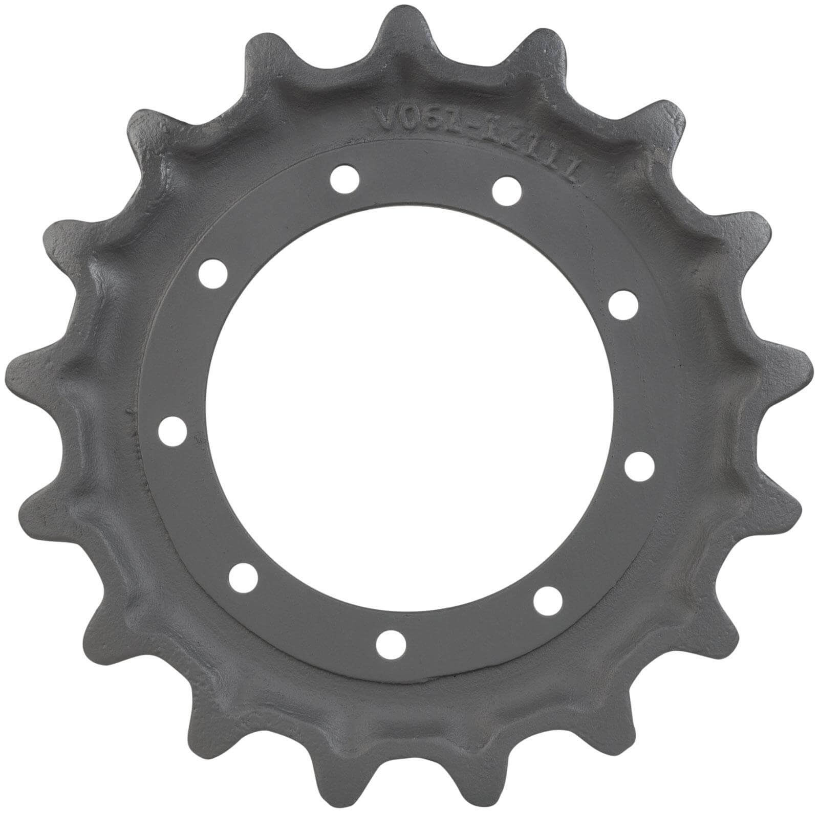 kubota svl90 track sprocket 17 teeth 9 bolt hole