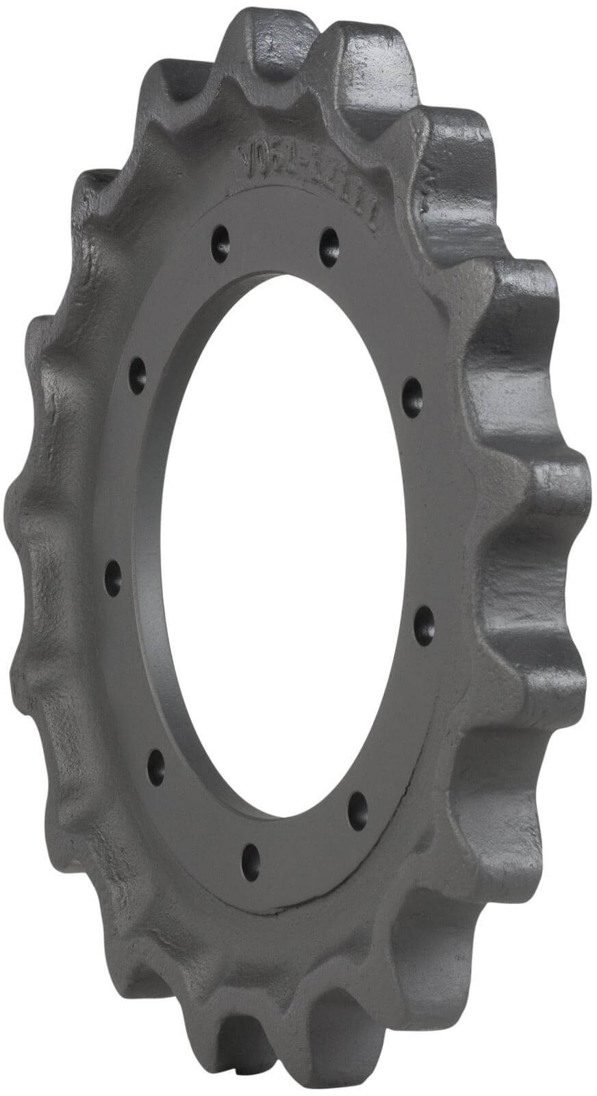 kubota svl90-2 track sprocket 17 teeth 9 bolt hole