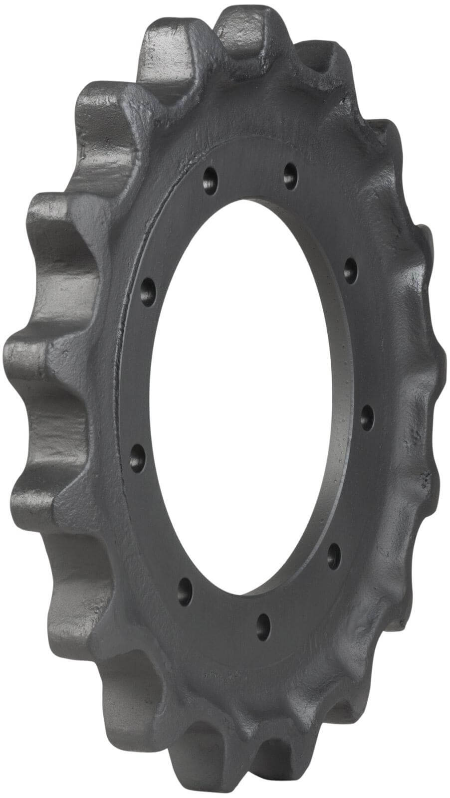 kubota svl95-2 track sprocket 17 teeth 9 bolt hole