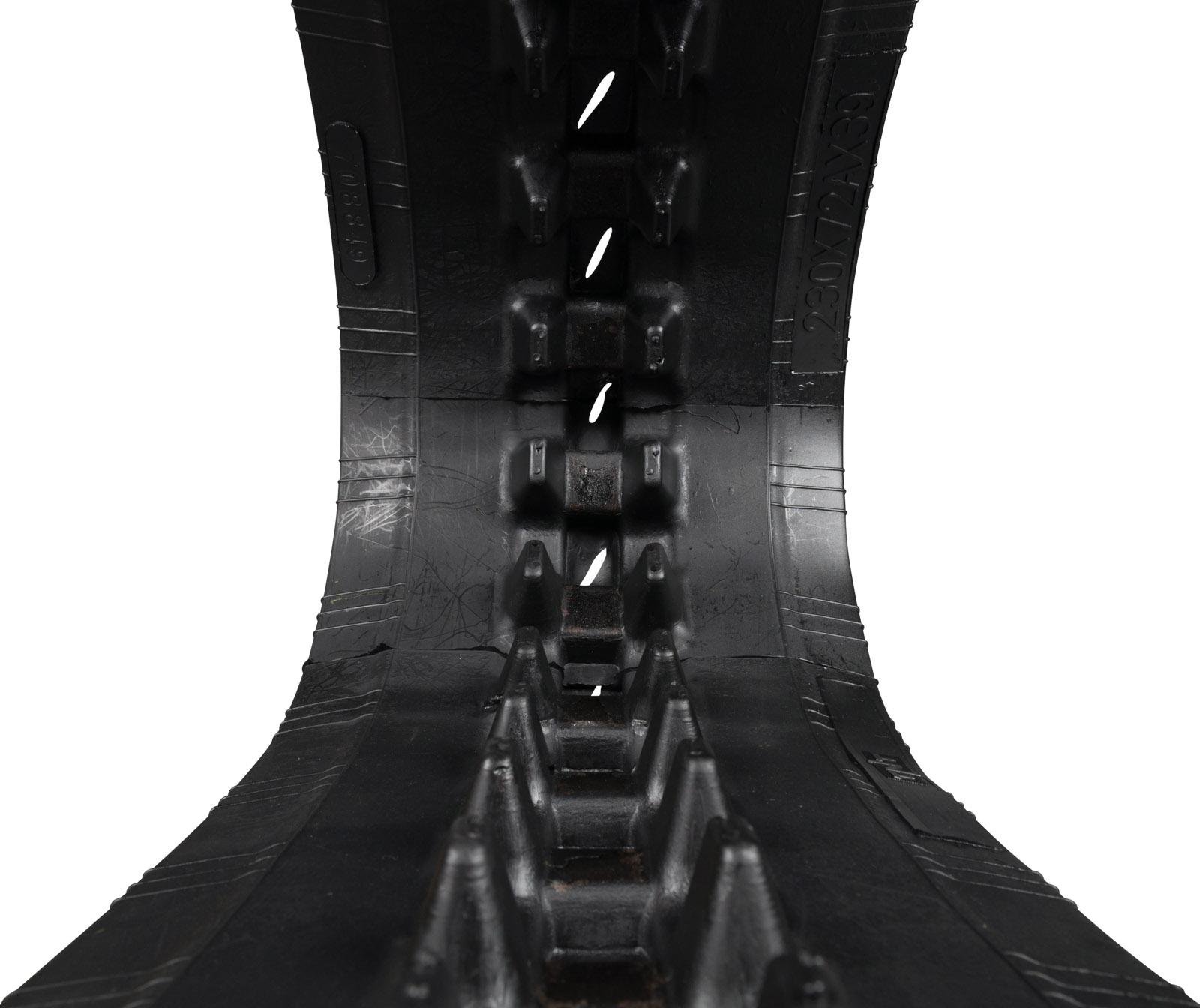 vermeer ctx100 set of 2 9" heavy duty mx tread rubber tracks (230x72kx45)