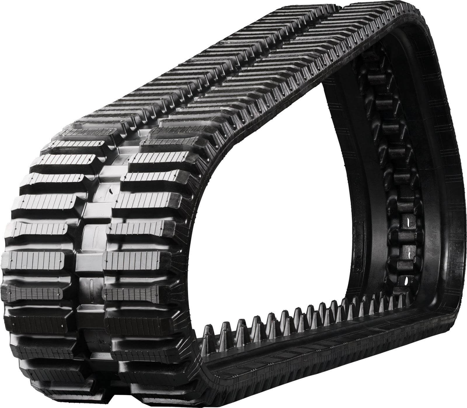 bobcat t190 set of 2 13" heavy duty multi-bar tread rubber tracks (320x86bx49)