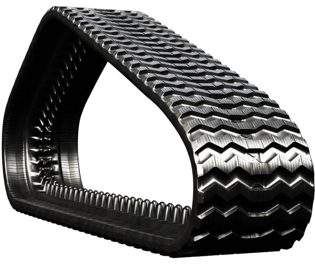 bobcat t180 set of 2 13" heavy duty sawtooth tread rubber tracks (320x86bx49)