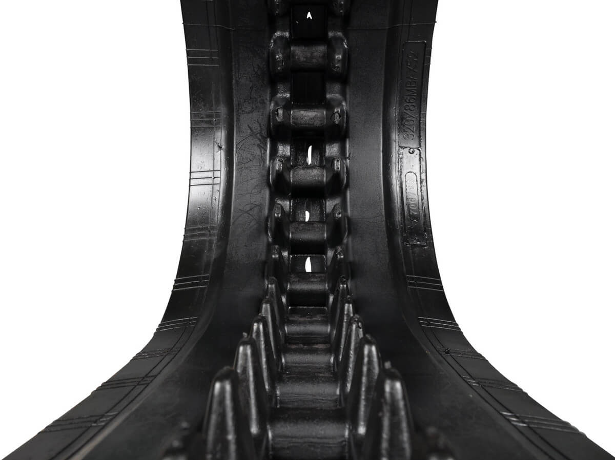 kubota svl75-2 set of 2 13" heavy duty multi-bar tread rubber tracks (320x86bx52)