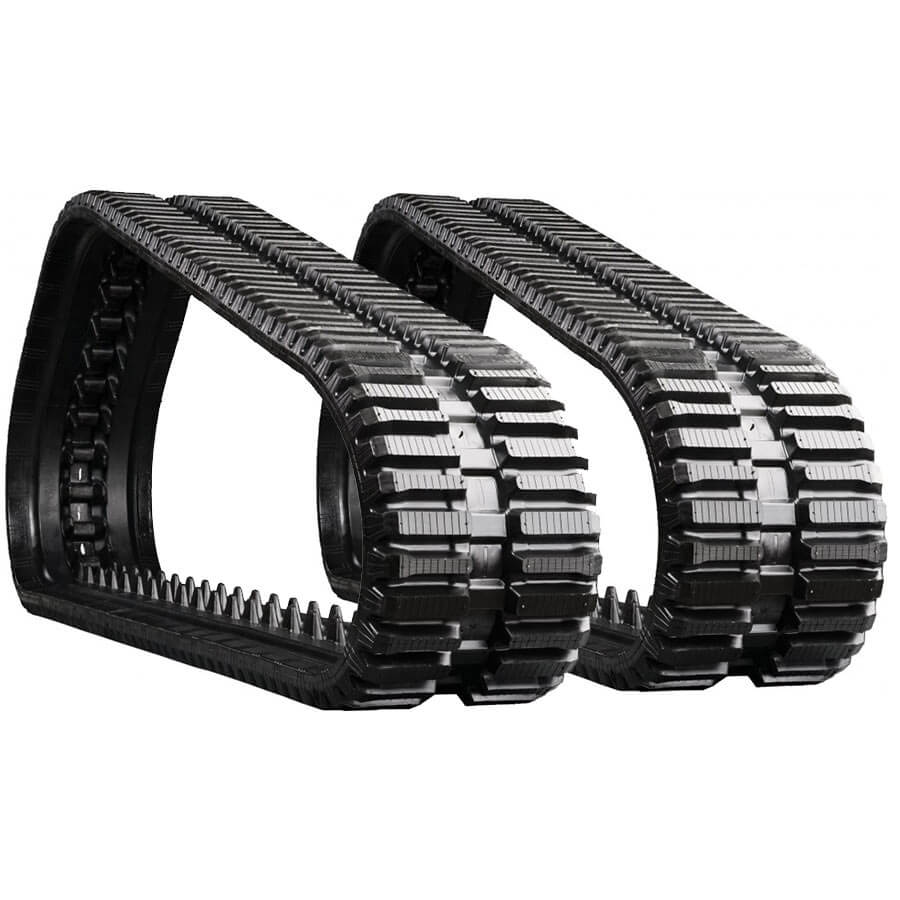 bobcat 864g set of 2 13" heavy duty multi-bar tread rubber tracks (320x86bx52)