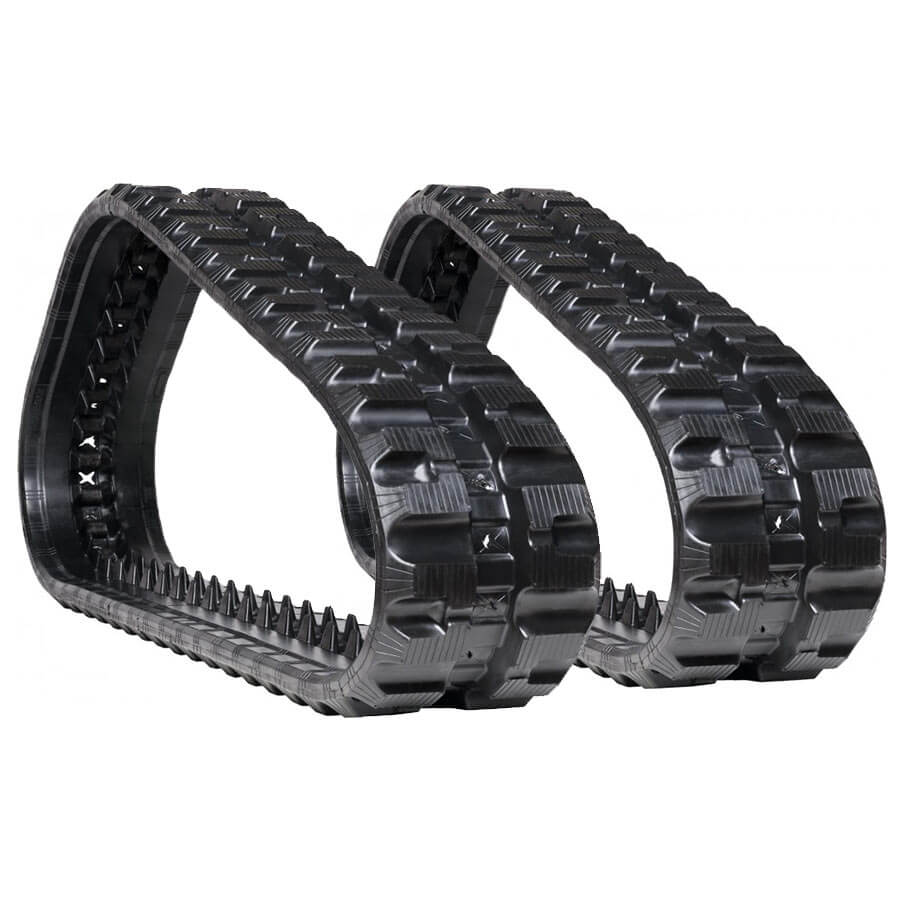 kubota svl75-2w set of 2 13" standard duty c tread rubber tracks (320x86bx52)