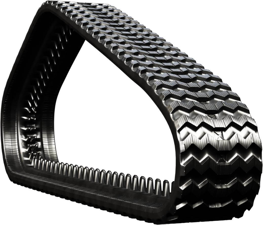 john deere 323e set of 2 13" standard duty sawtooth tread rubber tracks (320x86bx52)