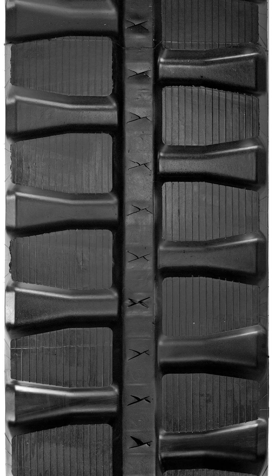 kubota kx057 set of 2 16" heavy duty bd tread rubber tracks (400x72.5kx74)