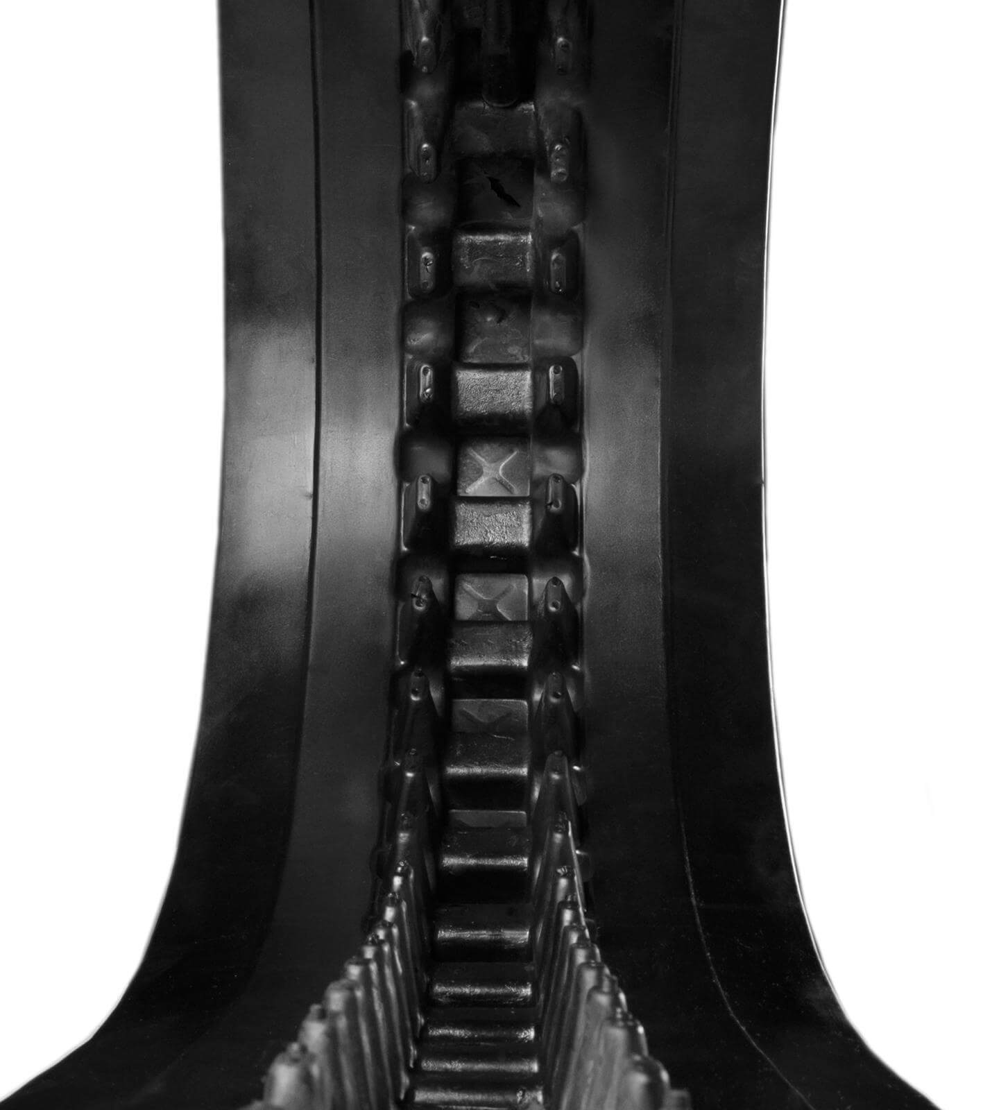 bobcat t190h set of 2 16" heavy duty block tread rubber tracks (400x86bx49)