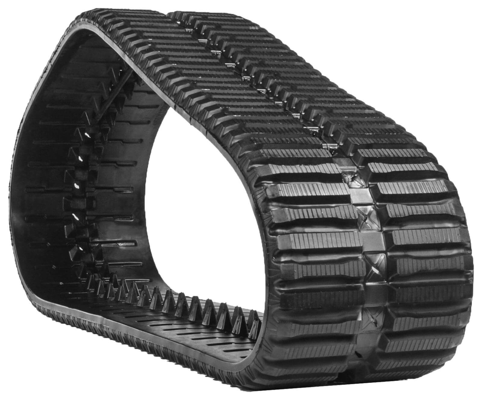 bobcat t190h set of 2 16" heavy duty multi-bar tread rubber tracks (400x86bx49)