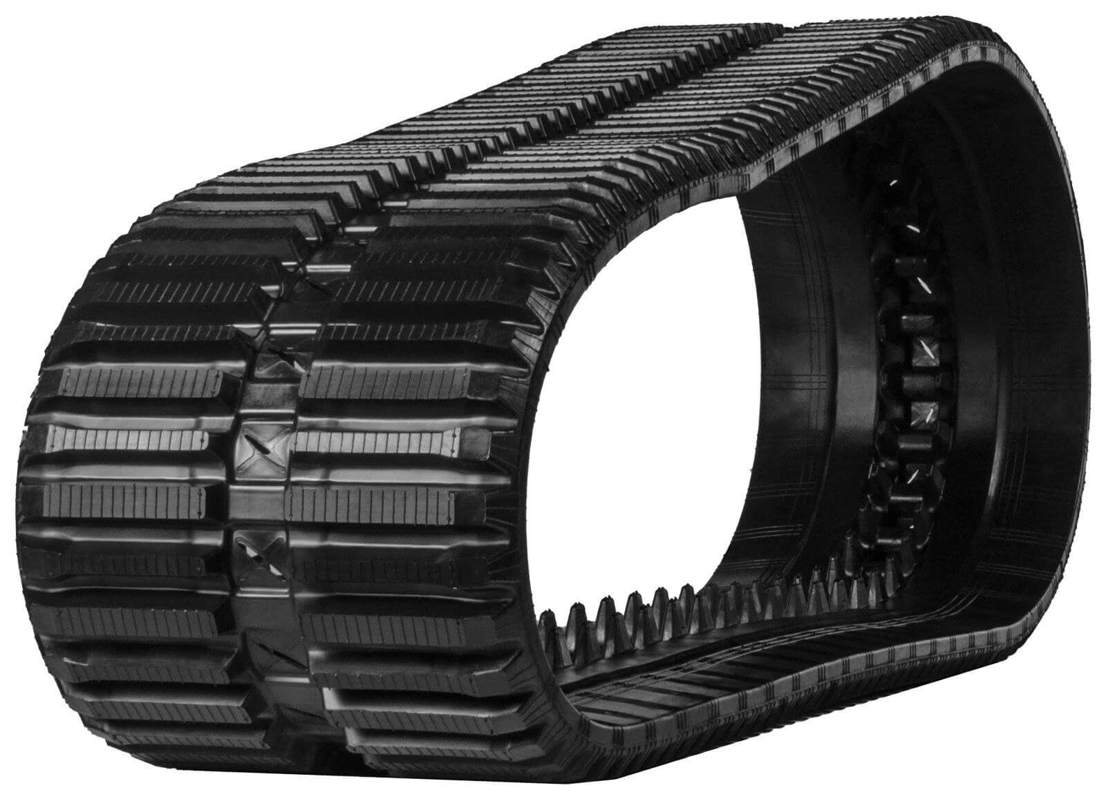 bobcat t550 set of 2 16" heavy duty multi-bar tread rubber tracks (400x86bx49)