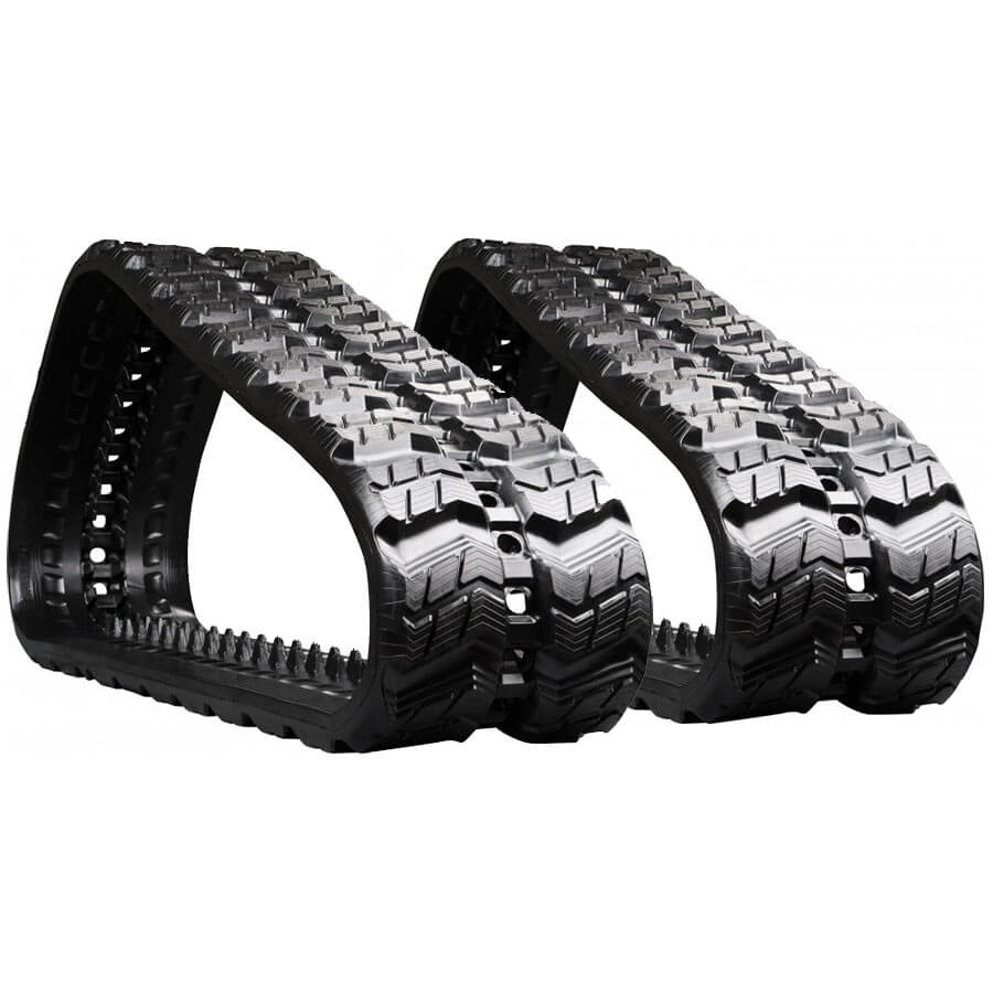 bobcat t62 set of 2 16" heavy duty z tread rubber tracks (400x86bx50)