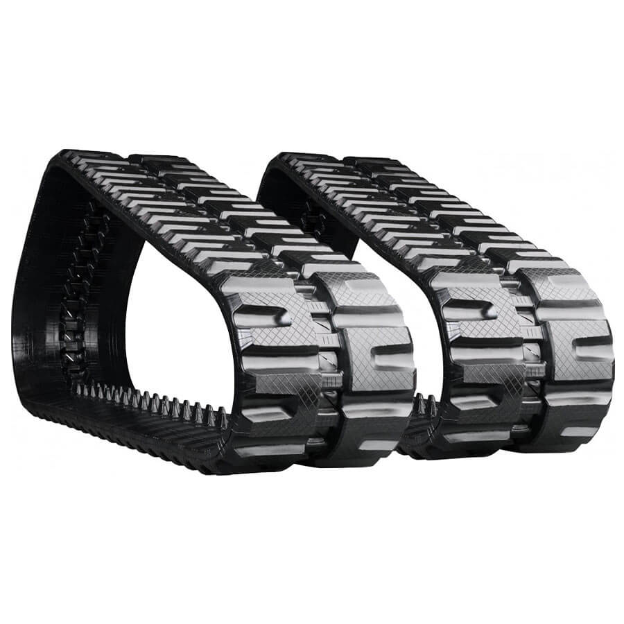 case 445ct set of 2 16" standard duty c tread rubber tracks (400x86bx55)