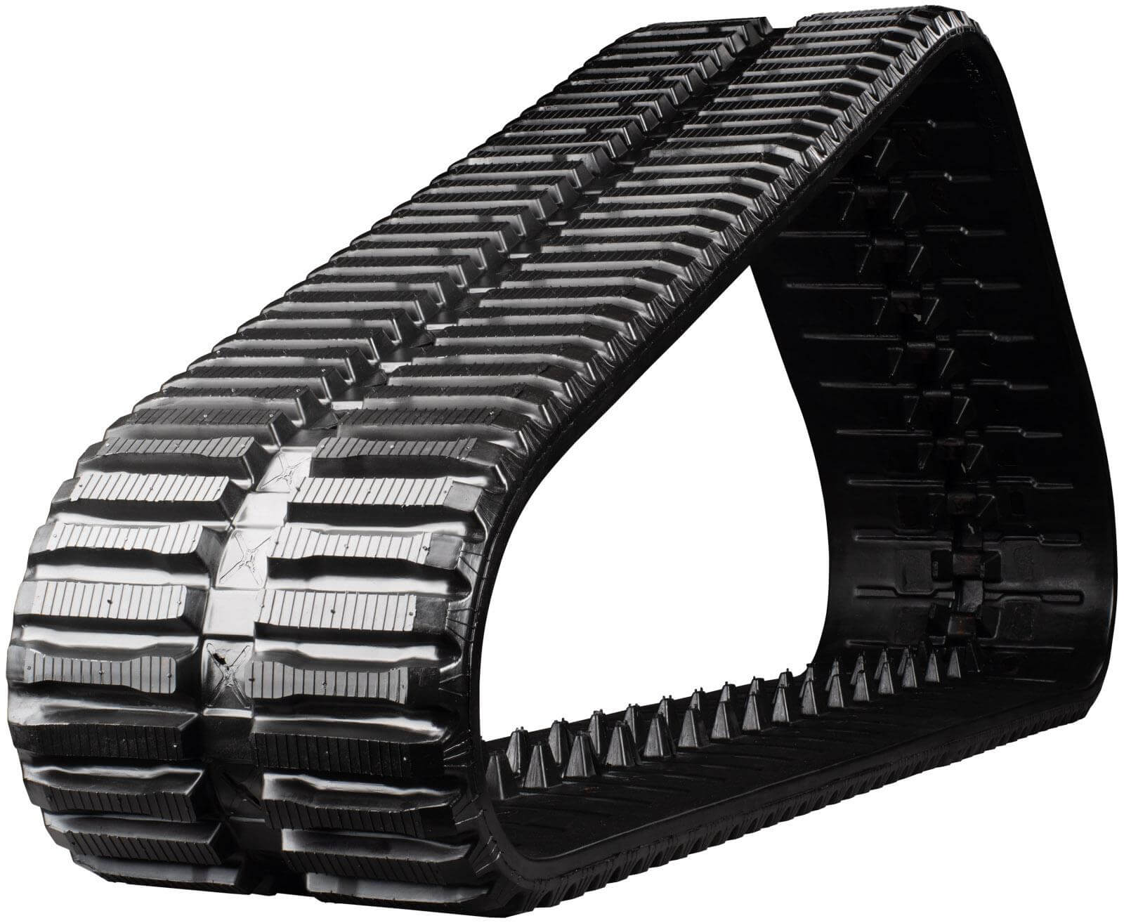 takeuchi tl140 set of 2 18" heavy duty multi-bar tread rubber tracks (450x100x48)