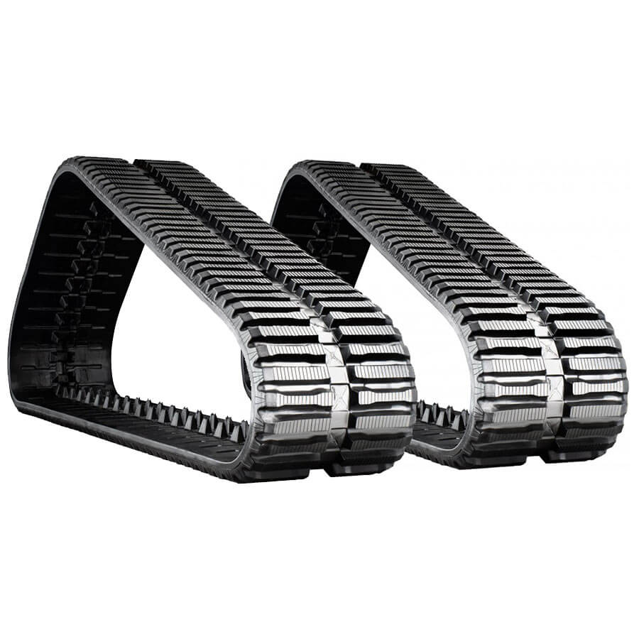 mustang mtl320 set of 2 18" heavy duty multi-bar tread rubber tracks (450x100x48)