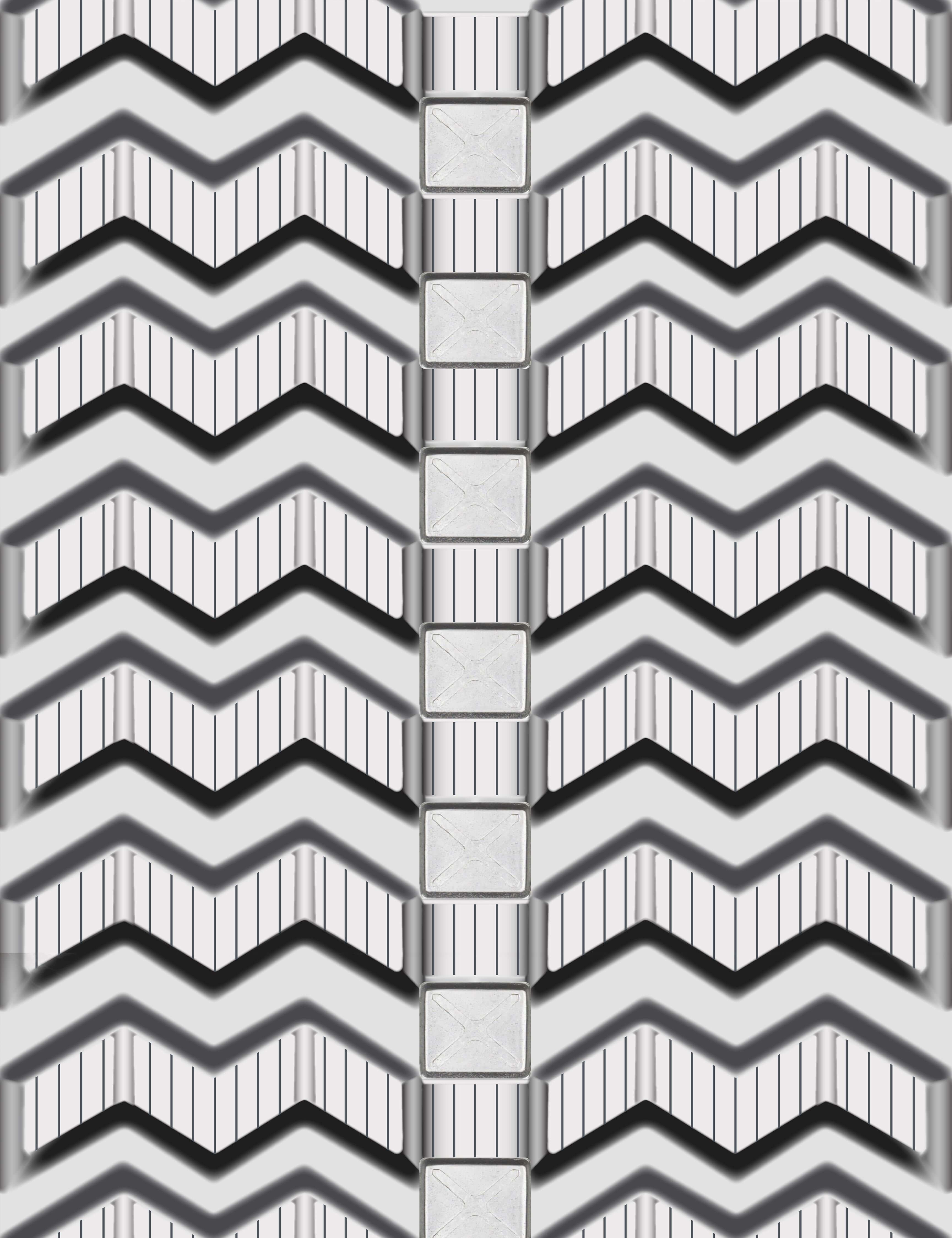 gehl ctl70 set of 2 18" heavy duty sawtooth tread rubber tracks (450x100x48)