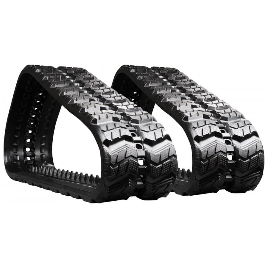 bobcat t650 set of 2 18" heavy duty z tread rubber tracks (450x86x52)