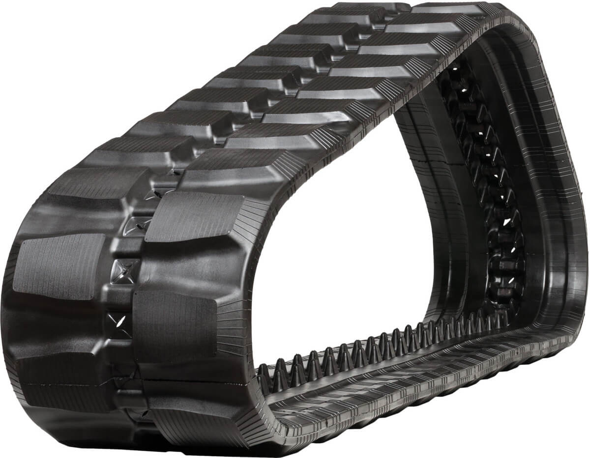 bobcat t300 set of 2 18" heavy duty block tread rubber tracks (450x86bx55)