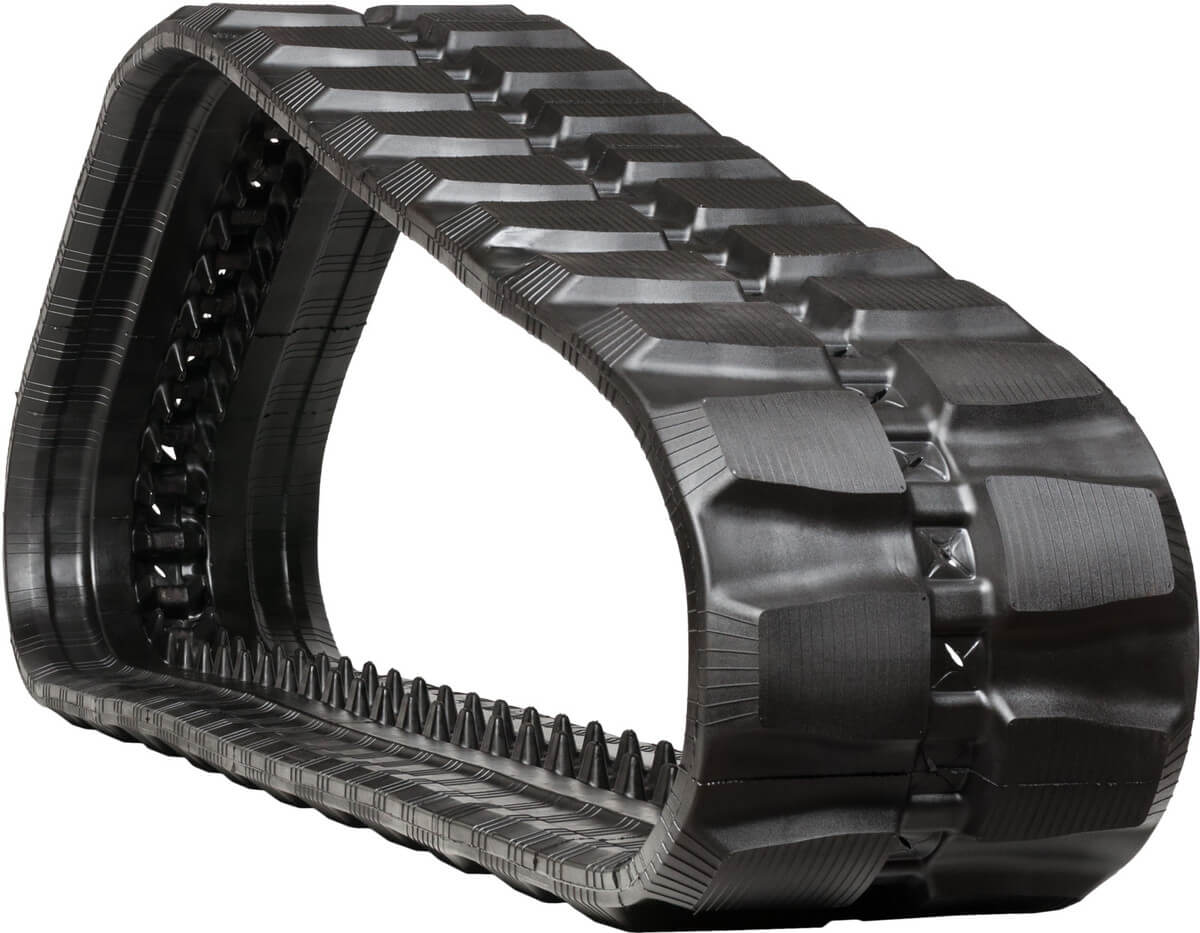 bobcat t750 set of 2 18" heavy duty block tread rubber tracks (450x86bx55)