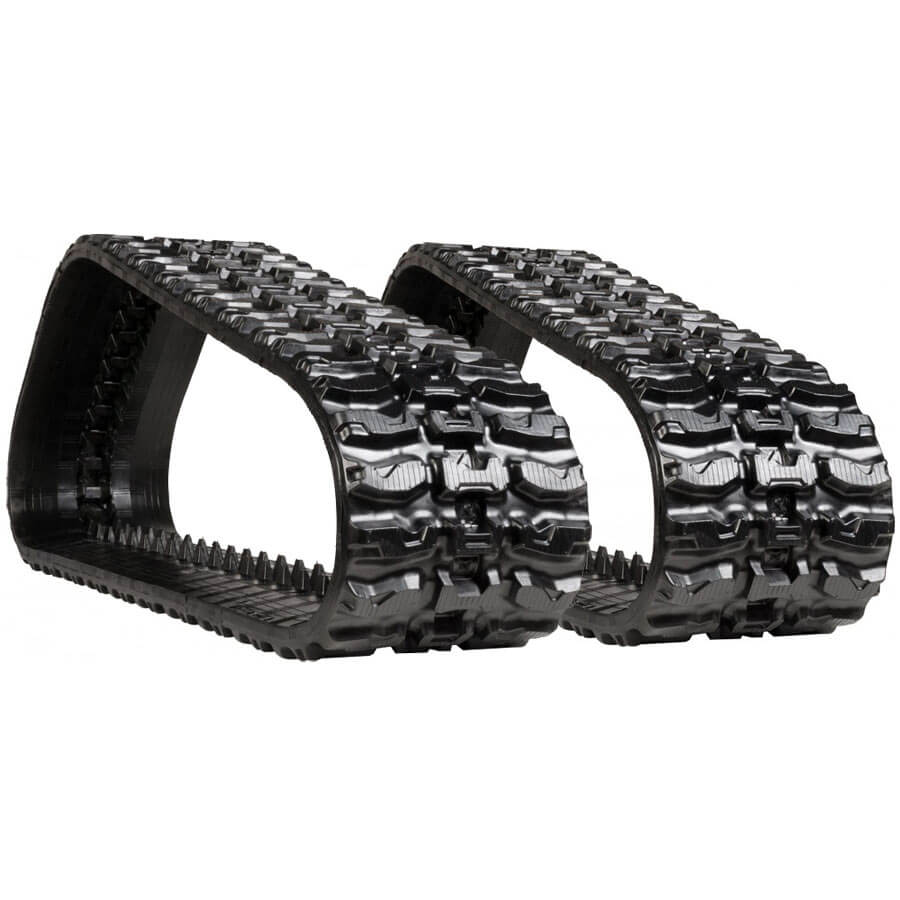 case 450ct set of 2 18" heavy duty xt tread rubber tracks (450x86bx55)