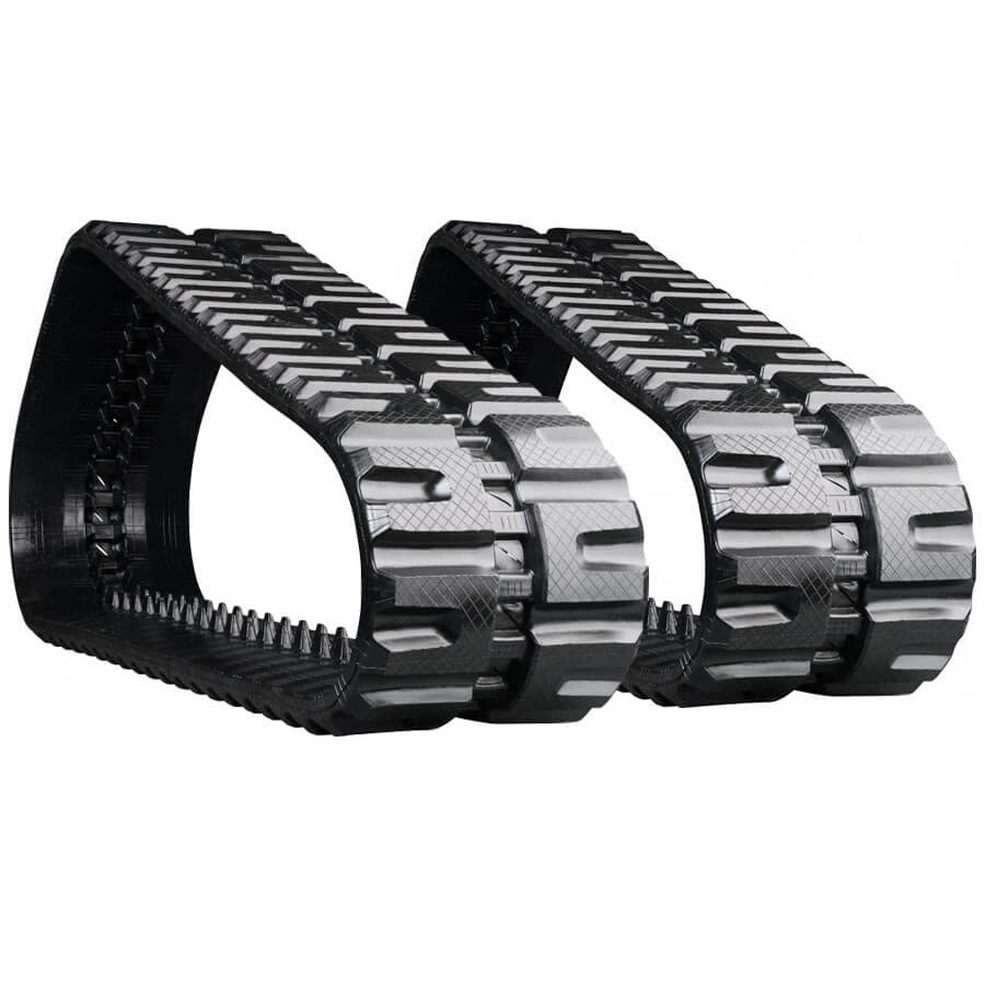 case 450ct set of 2 18" standard duty c tread rubber tracks (450x86cx55)