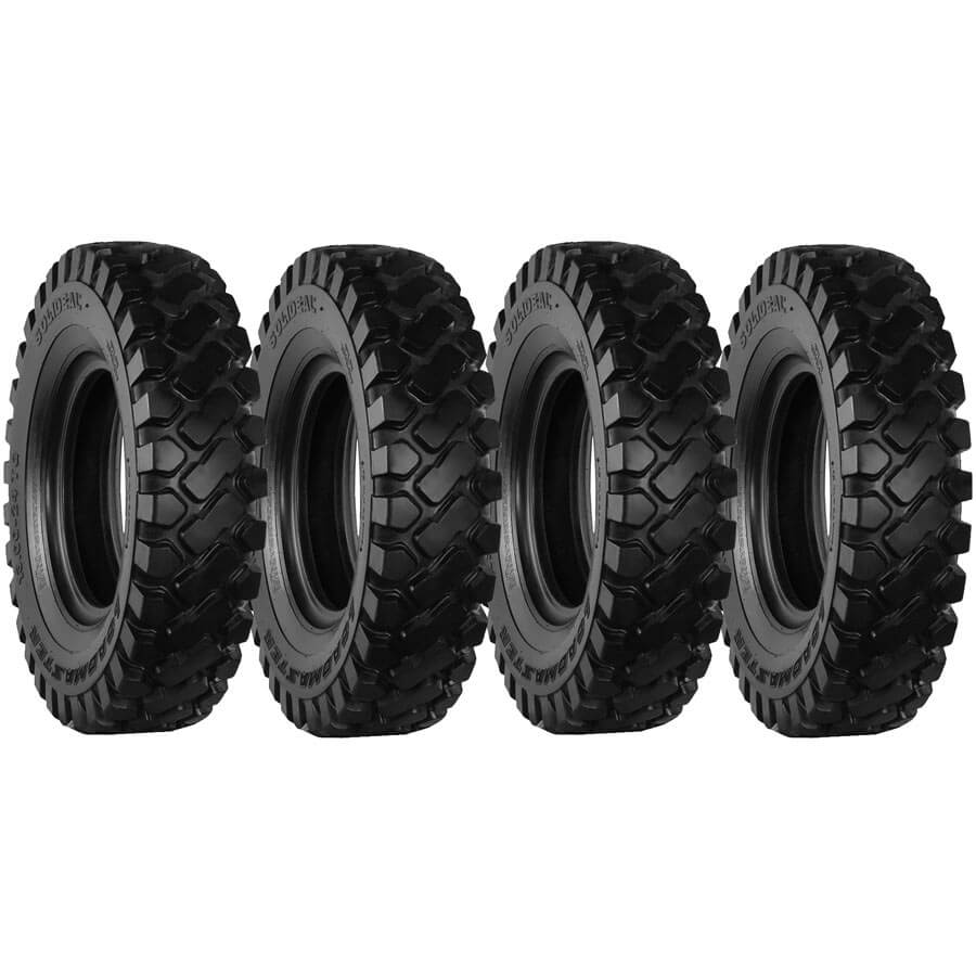 gehl dl-10h-55 set of 4 14.00x24 solideal 12-ply sl g-3 hard and soft surface telehandler heavy duty tires