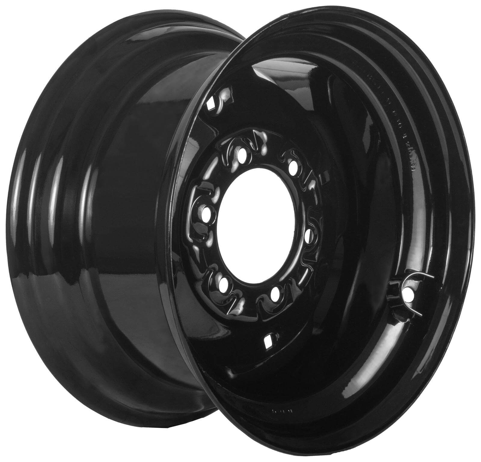 mustang 940 set of 4 titan skid steer wheels 16.5x8.25 6 bolt for 10-16.5 tires