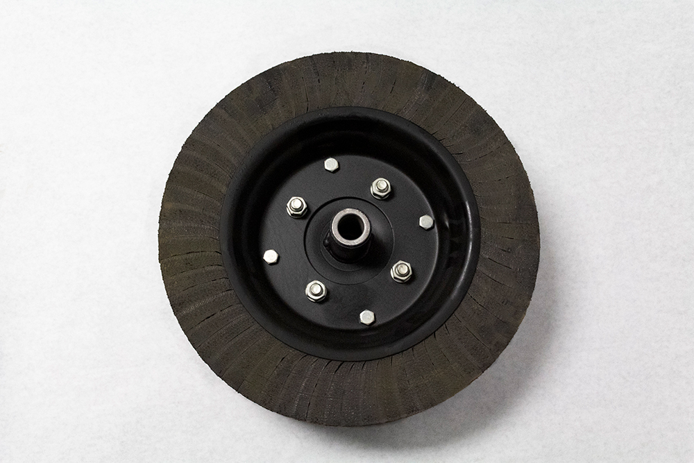 brush cutter 84" dual motor series solid rubber tire with hub assembly