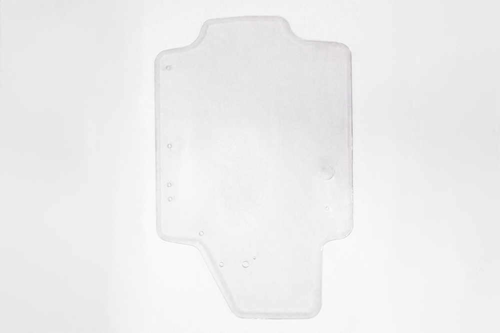 safety window 1/2" thick insert to fit new holland l & c series machines with dual arm wiper
