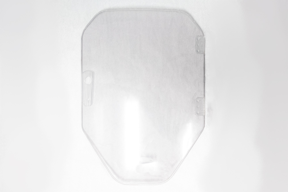 safety window 1/2" thick w/ milled edge insert to fit bobcat r series s64 s66 s76 t64 t66 t76