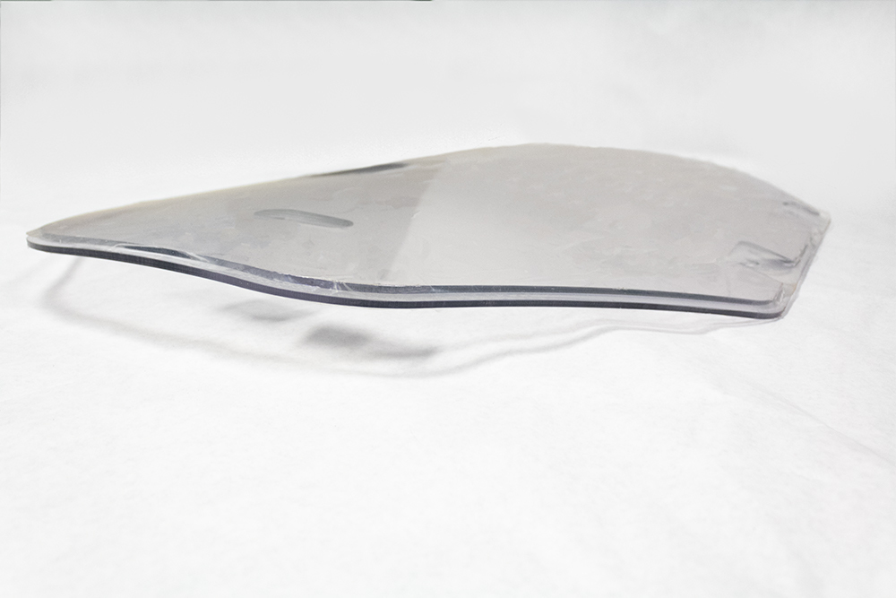 safety window 1/2" thick w/ milled edge insert to fit bobcat r series s64 s66 s76 t64 t66 t76