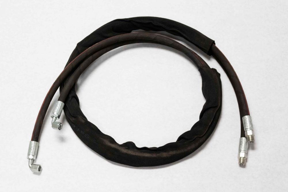 log grapple mini series machine hose set - fits manual/hydraulic rotation (no couplers)