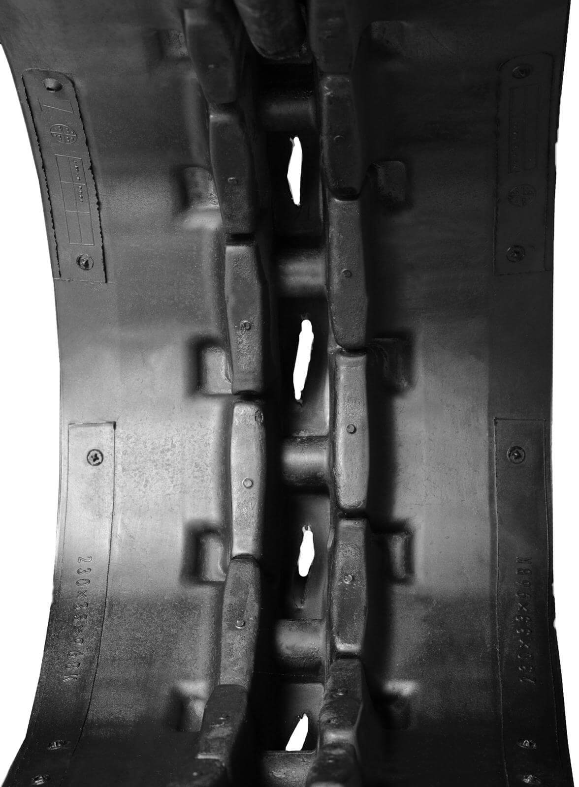 gehl ge222 set of 2 9" bridgestone extreme duty mx tread rubber tracks (230x96x36)